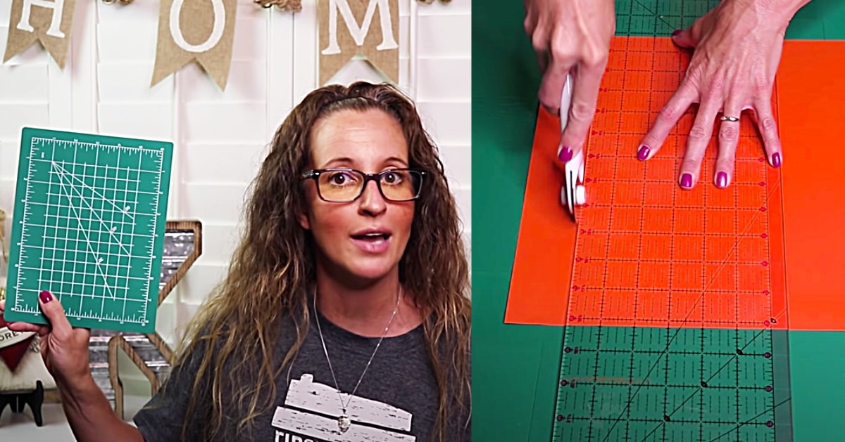 How To Turn Dollar Tree Small Cutting Mats Into A Large One
